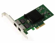 Carte réseau PCIe 2.0 4X. 2 Ports Dual GIGABIT ETHERNET