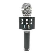 Microphone Android iOs Karaoké Bluetooth 4.2 Haut-Parleur Puissance 5W Noir YONIS