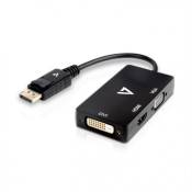 Adaptateur Mini DisplayPort vers VGA/DVI/HDMI V7 V7DP-VGADVIHDMI-1E Noir