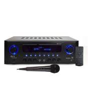 amplificateur hifi - evidence acoustics ea-5160-bt - stereo 5.1 karaoke 2x50w + 3x20w - entrée usb sd aux dvd fm + micro inclus