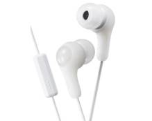 Ecouteurs intra-auriculaires JVC Gumy Plus avec télécommande et microphone Blanc
