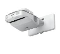 Epson EB-685W - Projecteur 3LCD - 3500 lumens (blanc) - 3500 lumens (couleur) - WXGA (1280 x 800) - 16:10 - 720p - LAN - gris, blanc