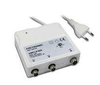 Amplificateur d'intérieur FM/VHF/UHF à réglage de gain 30 dB avec filtre 4G - blanc METRONIC®