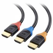 Cable Matters Câble HDMI Lot de 3 câbles Haut débit