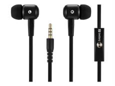Sandberg Speak'n Go In-Earset - Écouteurs avec micro - intra-auriculaire - filaire - jack 3,5mm - noir