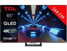 TCL 65C731 - Classe de diagonale 65" (64.5" visualisable) TV LCD rétro-éclairée par LED - QLED - Smart TV - Google TV - 4K UHD (2160p) 3840 x 2160 - H