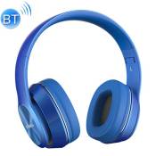 Casque Audio Sans Fil Bluetooth MP3 Batterie Longue Durée FM Micro SD Bleu YONIS