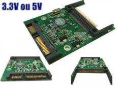 Convertisseur Compact Flash Vers SATA AVEC SELECTION DE VOLTAGE