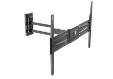 Support Tv Meliconi Noir 9x64x42cm Fdr-600 Flat - Support Tv Inclinable Et Orientable Grand Angle