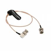 Alvin's Cables BNC mâle à mâle câble coaxial RG179 à Angle Droit pour BMCC Video caméra Blackmagic 50CM