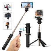 BlitzWolf Selfie Stick Tripod with Bluetooth Remote for Gopro iPhone x 8 Plus 7 6 6s Plus Android Samsung s9 s8 s7 Plus Edge 4 in 1 Mini Pocket Extend
