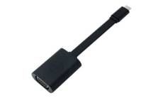 Dell USB type C-to-VGA Adapter - Carte d'écran - HD-15 (VGA) (F) pour 24 pin USB-C (M) - noir - pour Chromebook 3110, 3110 2-in-1; Latitude 3120, 54XX