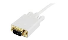 StarTech.com Adaptateur Mini DisplayPort vers VGA - Câble Actif Vidéo Display Port Mâle vers VGA Mâle pour Apple Mac ou PC - Blanc 1,8m - Convertisseu