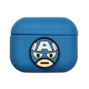 Coque etui de protection en silicone Avengers pour votre Apple AirPods Pro - Bleu