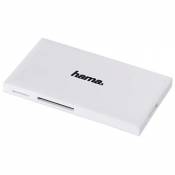 Hama Lecteur de Carte SD USB 3.0 (Lecteur USB 3.0 4en1, Adaptateur de carte SD/microSD/CF/MS, 5 Gbps, Card Reader) Blanc