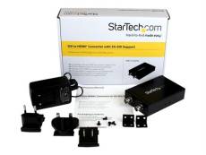 StarTech.com Convertisseur 3G SDI vers HDMI avec sortie SDI en boucle jusqu'à 230m - Adaptateur audio / vidéo SDI vers HDMI - Noir - Convertisseur vid
