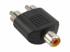 Adaptateur audio, inline®, connecteur cinch femelle à 2x connecteur cinch