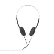 Nedis HPWD1101BK - Slimline - écouteurs - sur-oreille - filaire - jack 3,5mm, jack 6,35 mm - noir