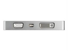 StarTech.com Adaptateur de voyage audio/vidéo 4 en 1 - USB Type-C vers VGA, DVI, HDMI ou Mini DP - 4K (CDPVGDVHDMDP) - Adaptateur vidéo - 24 pin USB-C
