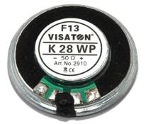 Visaton K 28 WP 1W Noir - hauts-parleurs (300 - 20000 Hz, Noir, EN 60068-2-1/EN 50155, Avec fil, -40 - 70 °C)