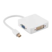Port d'affichage Mini DP Thunderbolt vers HDMI/VGA DVI Convertisseur audio vidéo Adaptateur pour Mac MacBook Pro AC1416