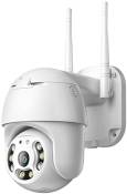 PTZ Camera Exterieur, Caméra Surveillance WiFi Audio