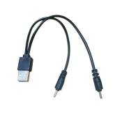 USB à 2DC2.0mm Chargeur Adaptateur secteur Câble