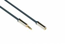 Câble de Connexion Audio Good Connections Extension Jack 3,5 mm 1,5 m Bleu foncé