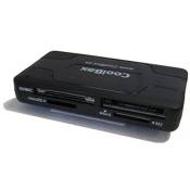 CoolBox CRE 050 lecteur de carte mémoire USB 2.0 Noir - Lecteurs de carte mémoire (MicroSD (TransFlash), MMC, MS Micro (M2), MS Pro-HG Duo, SD, SDXC,