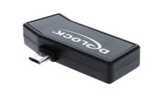 Delock Micro USB OTG Card Reader + 1 x USB port - Lecteur de carte (MMC, SD, microSD, SDHC, microSDHC, SDXC, microSDXC) - USB