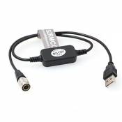 SZRMCC Zaxcom Chargeur USB 5 V 2 A vers Hirose 4 broches