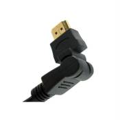 cables hdmi KIMEX 060-5015 Câble HDMI articulé Mâle/Mâle, Version 1.4 Longueur 1,5m