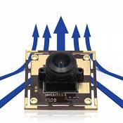 ELP Module caméra grand angle OV5640 HD CMOS 5 mégapixels avec objectif fisheye 170 degrés USB Webcam USB500W02M-L170