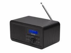 Radio portable, denver dab-30black 1w rms - personnel numérique noir, dab + radio numérique, fonctionne sur 230v ou piles