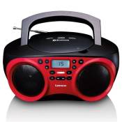 Radio portable stéréo avec lecteur CD Lenco SCD-501RD Rouge-Noir