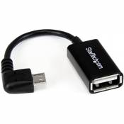 StarTech.com Câble adaptateur Micro USB à angle droit