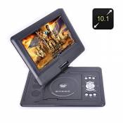 Bw 25,7 cm Lecteur de DVD Portable – Fonction de Jeu et TV, écran Rotatif 270 degrés, Jeux, pour Usage à Domicile