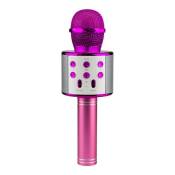 KTV - Microphone karaoké sans fil - Rose
