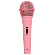 Microphone vocal dynamique Soundlab avec câble en rose - XLR vers Jack 6.35mm 4m