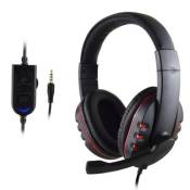 New Gaming Headset Commande Vocale Filaire Hi-Fi Qualité Sonore pour Ps4 Noir + Rouge Wenaxibe120