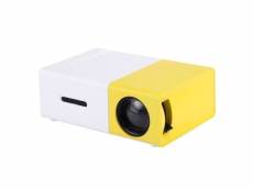 Projecteur multimédia vidéoprojecteur affichage lcd led hdmi jaune blanc yonis