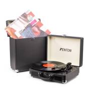 Fenton Rp115c Platine Vinyle Vintage Bluetooth Et Rc30 Valise Pour Disques Vinyles - Noir