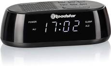 Radio-réveil avec écran LED et Port USB, 20 Stations mémorisées, Tuner Radio Noir Roadstar