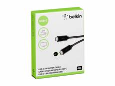 Belkin usb-c/usb-c cable monit. 2m 100w noir f2cu049bt2m-blk DFX-303375