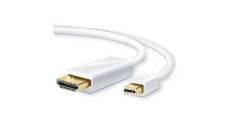 Cabling®câble adaptateur 5m mini displayport vers hdmi pour mac, support audio pour macbook, macbook air ,macbook pro, imac, avec mini display port
