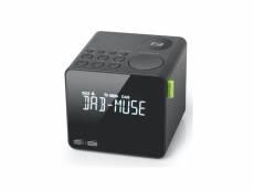 Muse - radio-réveil double alarme noir m187cdb -