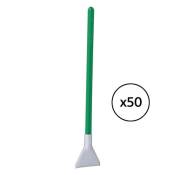 Visibledust pack 50 spatules vertes ultra mxd-100 1,0x