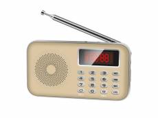 Mini poste radio fm am lecteur mp3 micro sd rechargeable