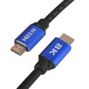 Câble HDMI 8K 2.1 Ultra haute vitesse 60HZ ultra HD, 1 mètre supporte Ethernet / 3D / TV 8K ou inférieur ®Stargift