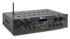 Power Dynamics PV240BT Amplificateur audio 4 zones - 4x100 Watts, Technologie sans fil 4.2 BT, Lecteur USB et SD